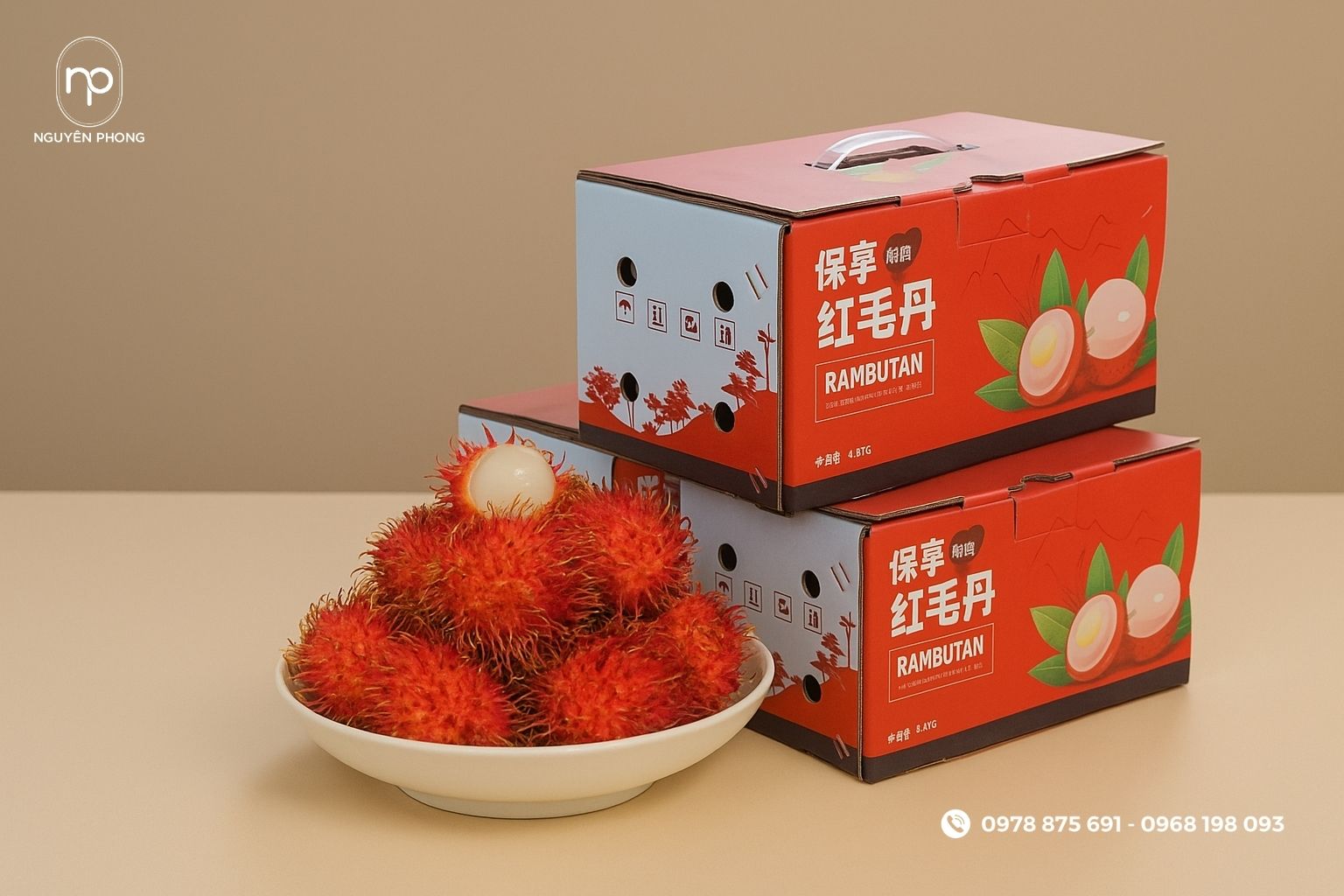 Thùng carton đựng chôm chôm chất lượng
